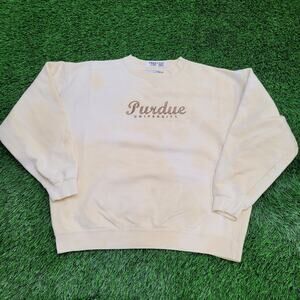 Vintage Purdue-University Sweatshirt Large 25x25 Boxy